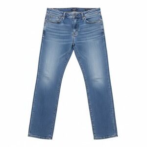 Chaps Mens Jeans 32x32 Slim Straight Medium Wash Blue Stretch Denim Cotton Blend